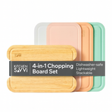 KitchenSavvi 4-in-1 Chopping Board Set — image 1