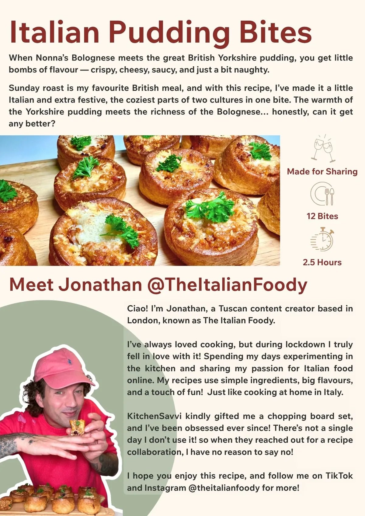 Italian Pudding Bites Recipe