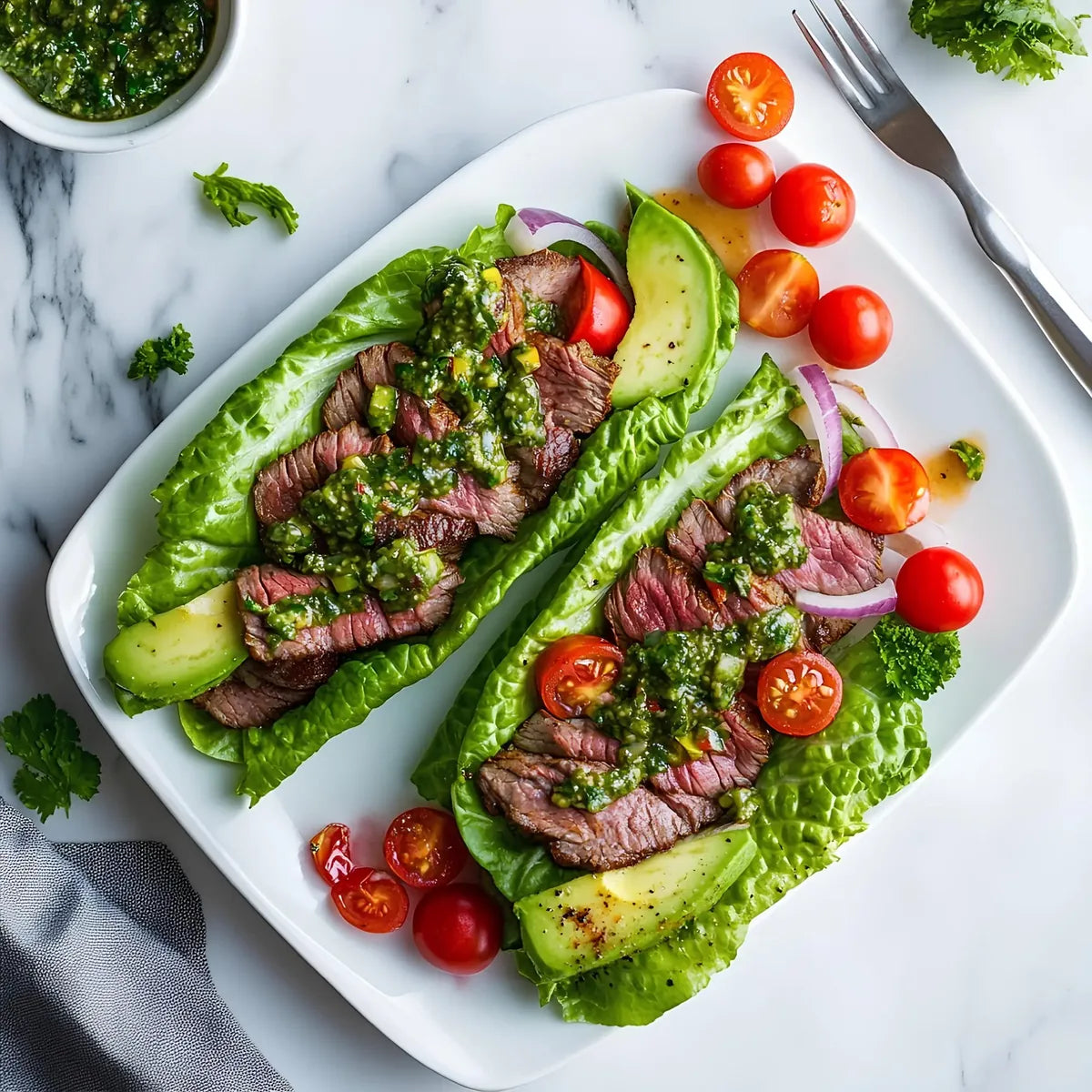 Steak Lettuce Wrap
